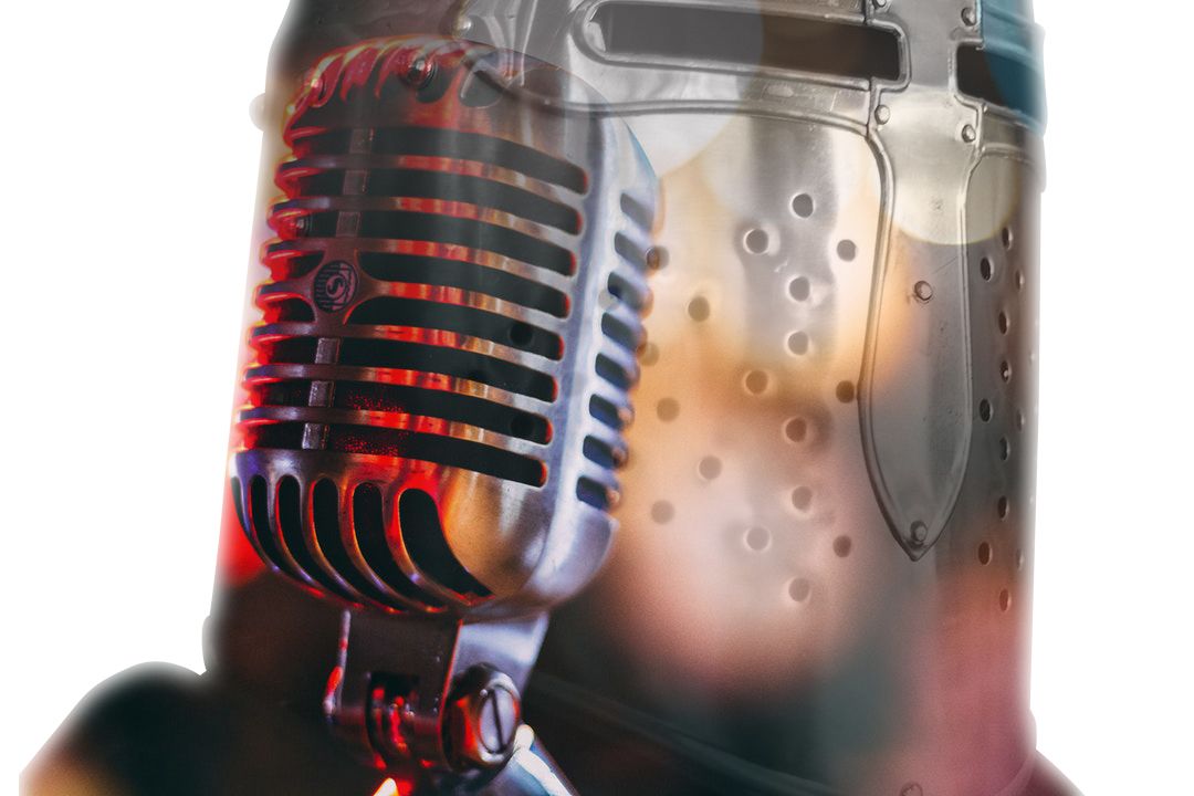 bokeh photography of condenser microphone