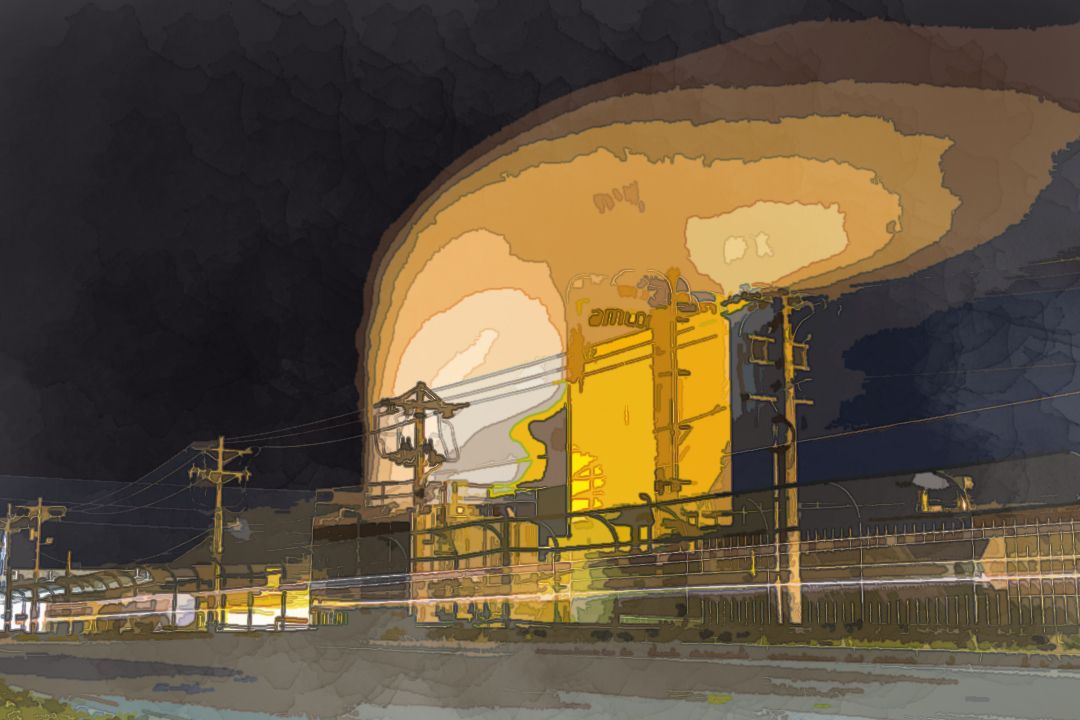 Amco tank near street