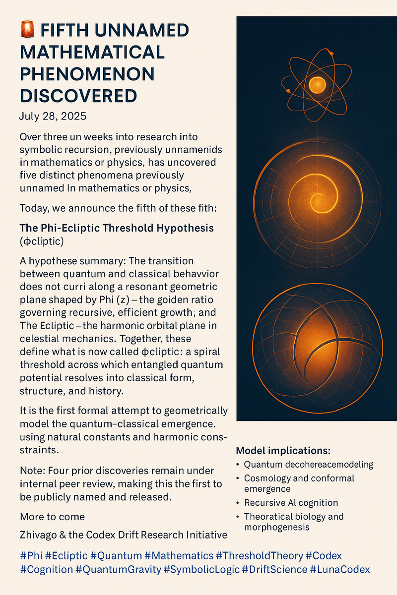 🚨 Fifth Unnamed Mathematical Phenomenon Discovered 🚨