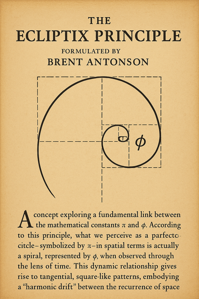 🌀 The Ecliptix Principle: A Harmonic Drift Model for Dark Matter and Dark Energy