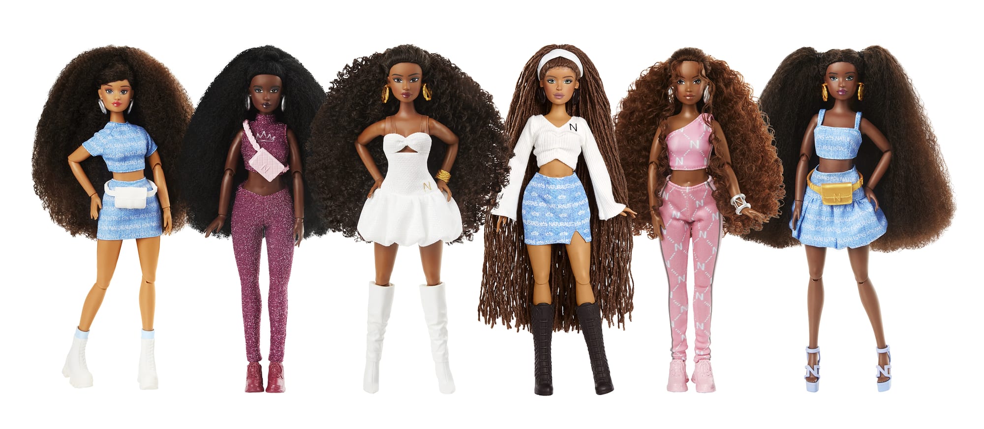 NATURALISTAS® are a sleek line of cultural, contemporary Natural Hair fashion dolls designed to celebrate children with coily, curly, loc’d and naturally textured hair (while also celebrating the CULTURE and KINSHIP associated with Natural Hair). NATURALISTAS® are a sleek line of cultural, contemporary Natural Hair fashion dolls designed to celebrate children with coily, curly, loc’d and naturally textured hair (while also celebrating the CULTURE and KINSHIP associated with Natural Hair).