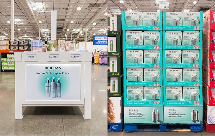 Costco's Beauty Table display at a Costco warehouse (Photo courtesy of PharmaResearch) Costco's Beauty Table display at a Costco warehouse (Photo courtesy of PharmaResearch)