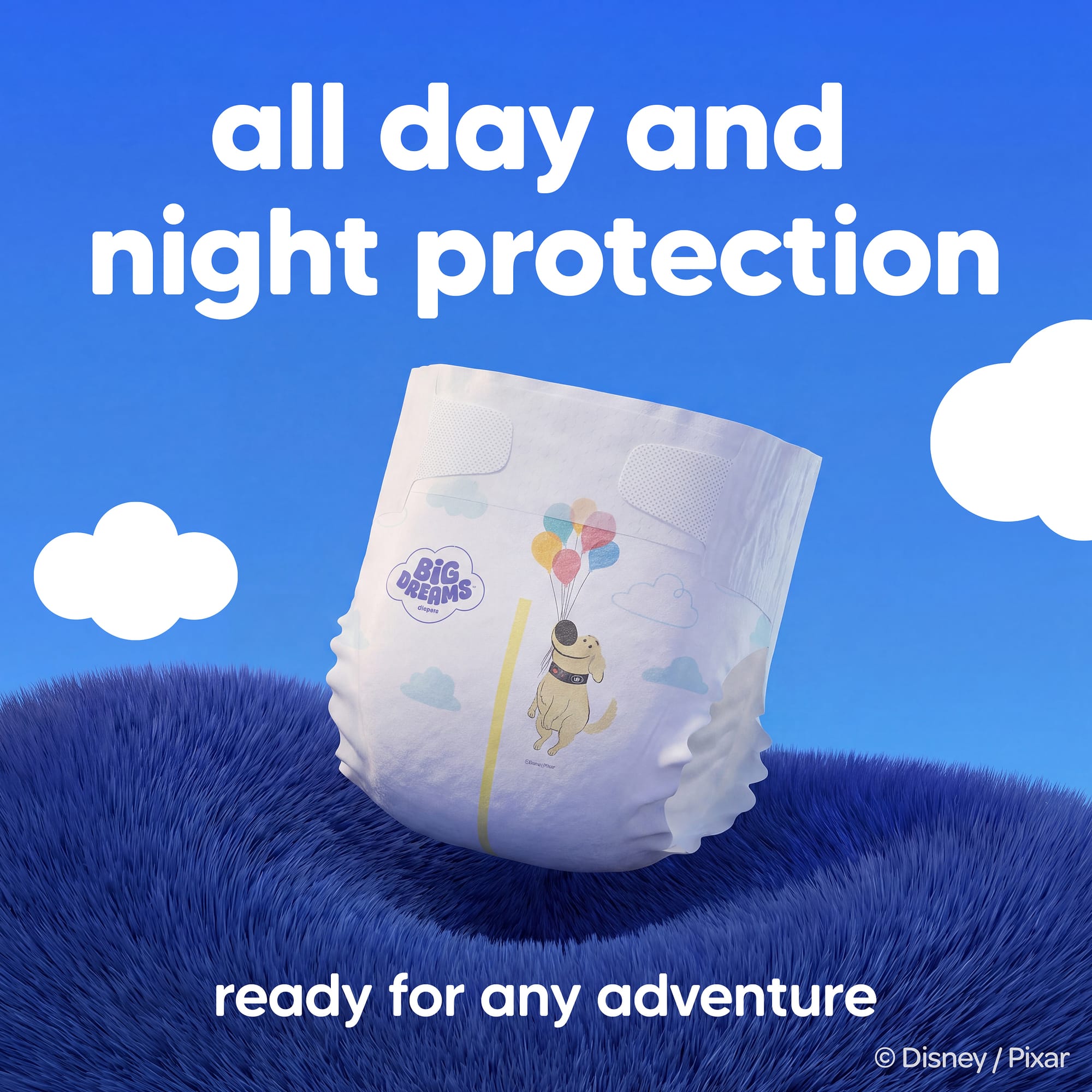 Big Dreams™ diapers and wipes, a new exclusive collection in Amazon’s stores