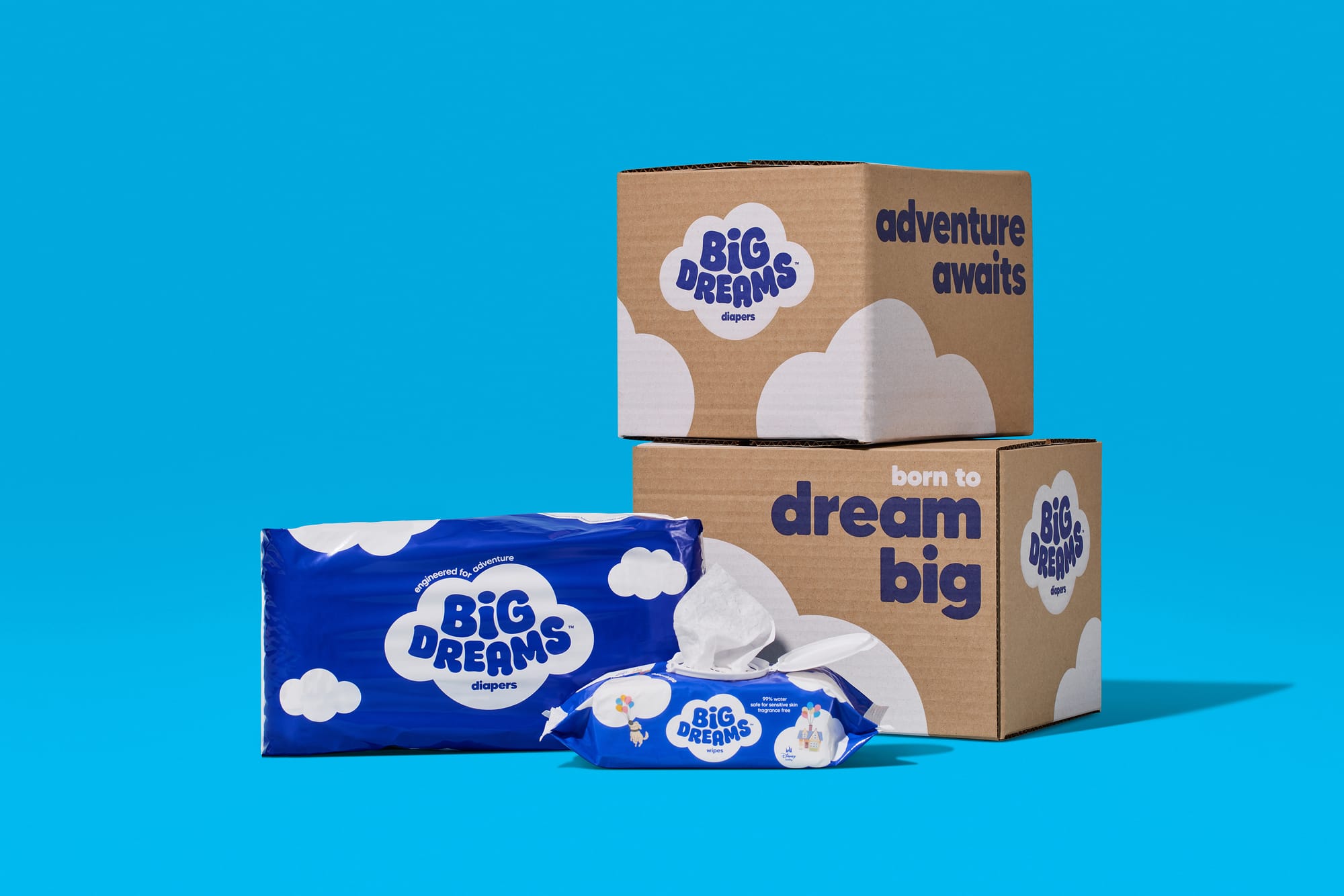 Big Dreams™ diapers and wipes, a new exclusive collection in Amazon’s stores