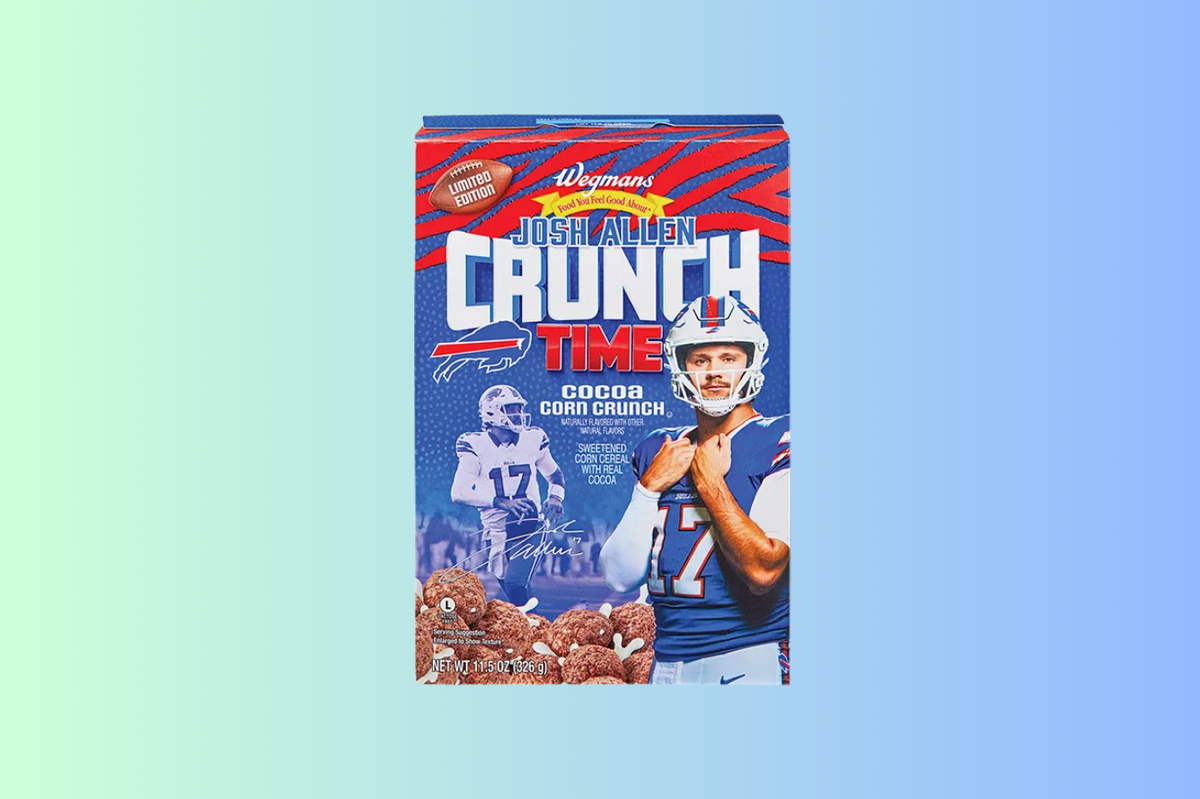 Wegmans Brand announces limited-time Josh Allen Cereal to benefit Golisano Child...