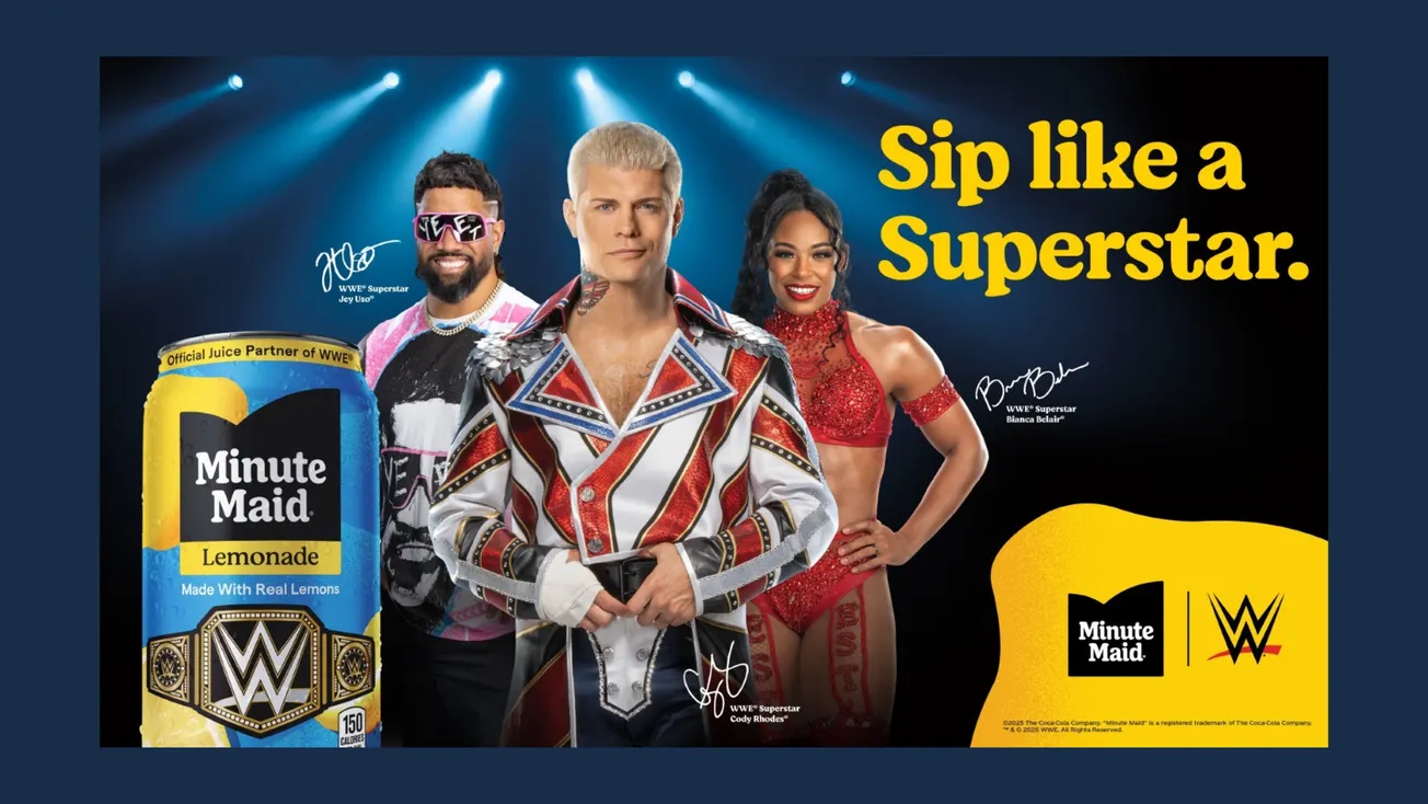 Minute Maid tags in WWE as official juice partner