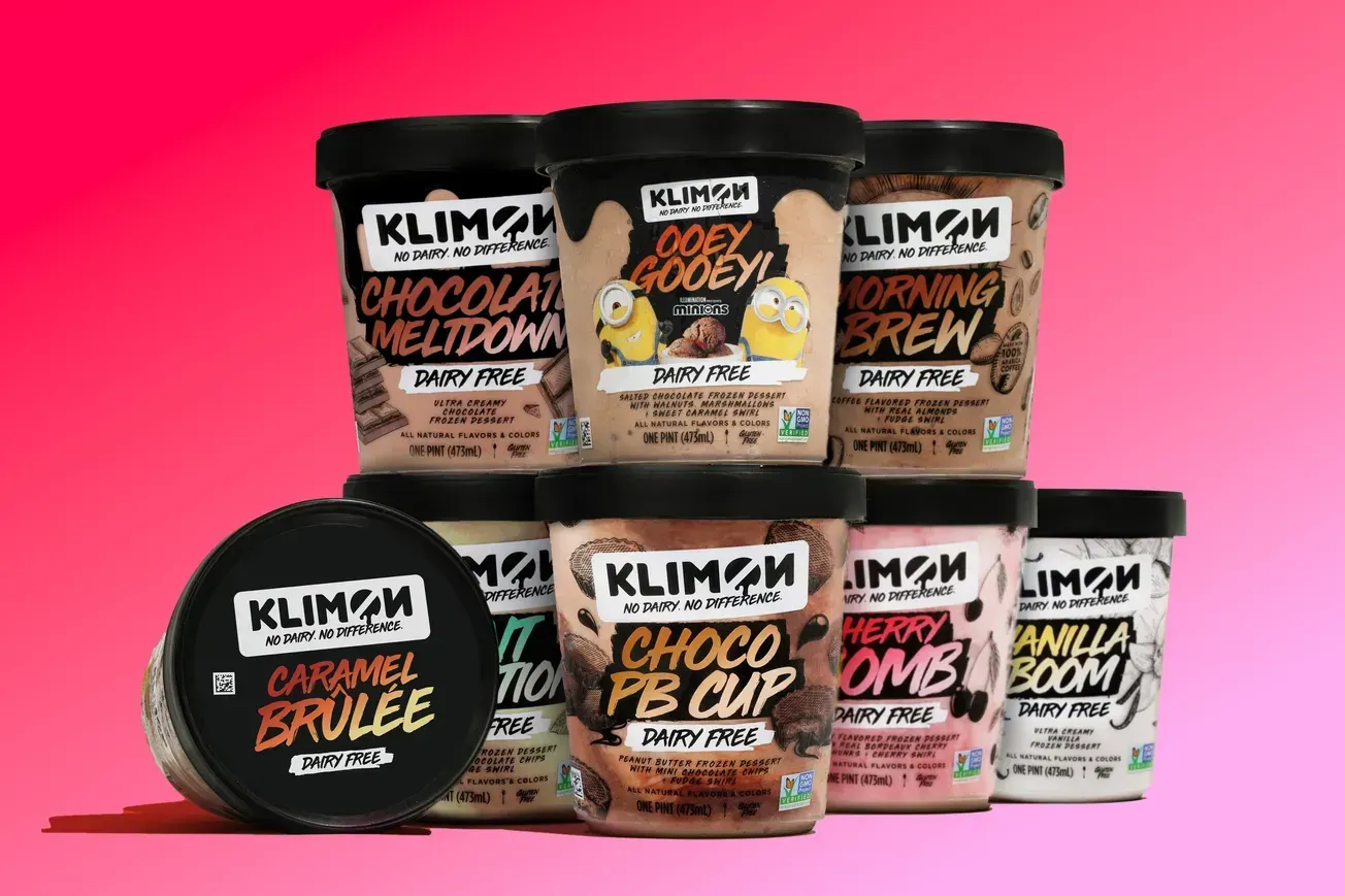 Hy-Vee now carrying Klimon dairy-free frozen desserts