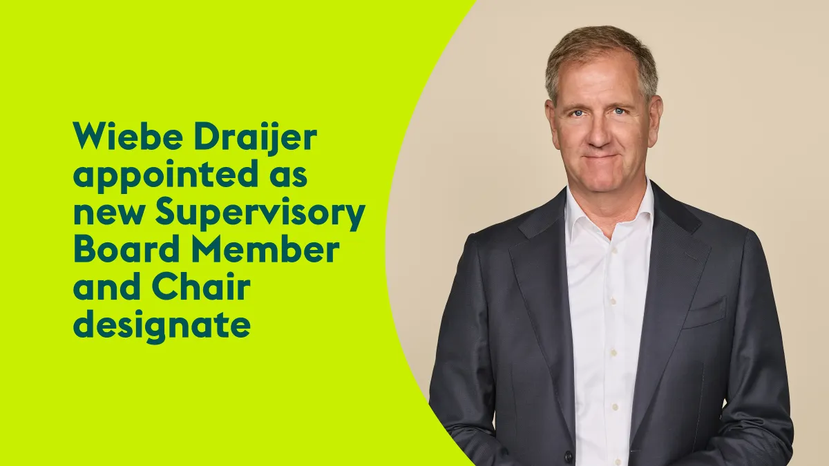 Wiebe Draijer appointed as new Ahold Delhaize Supervisory Board Member and Chair designate