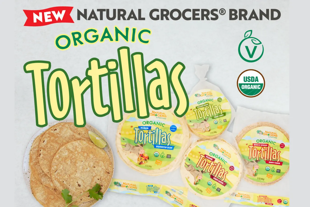 Natural Grocers unveils organic tortillas
