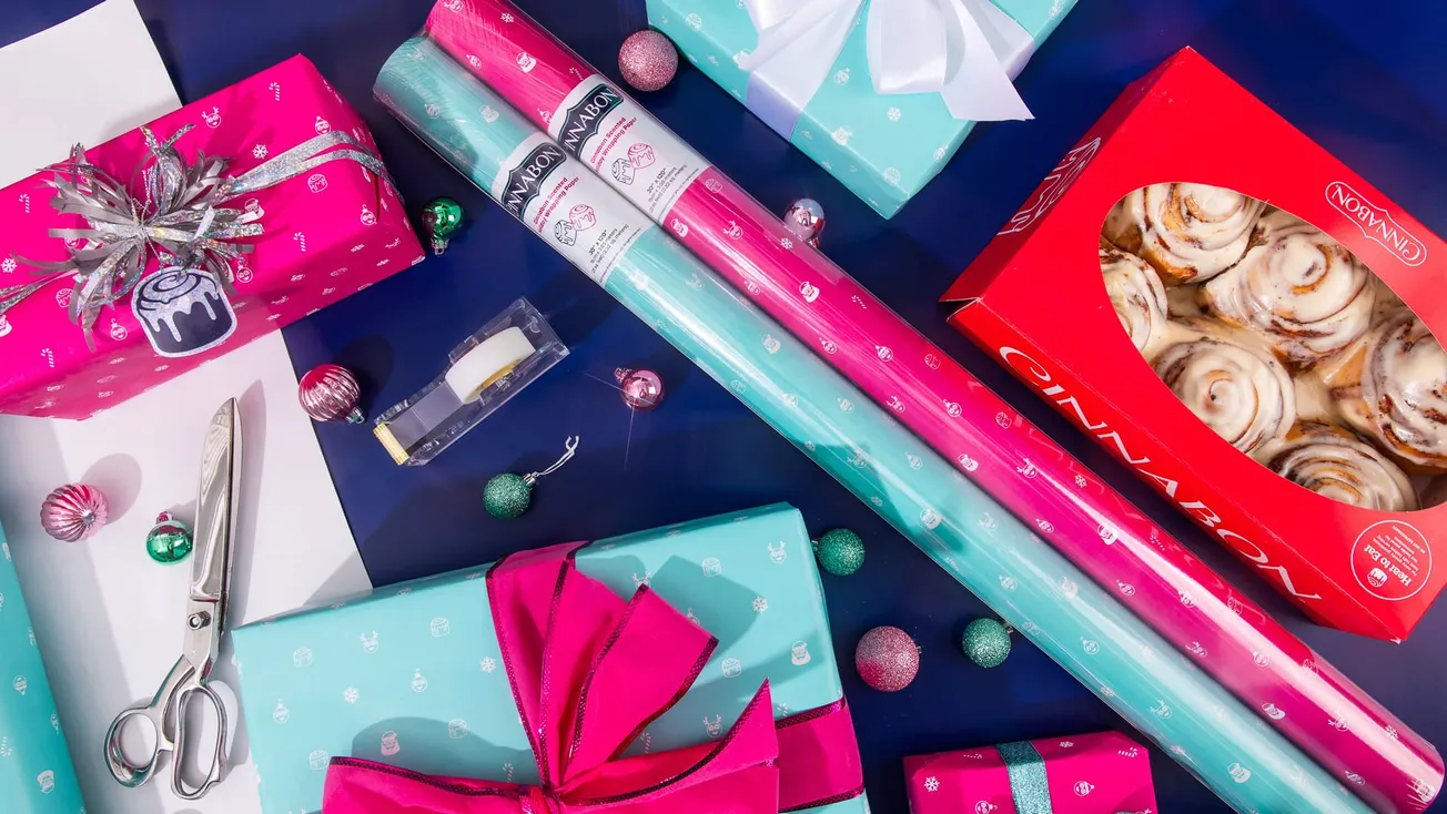 Cinnabon launches cinnamon roll scented wrapping paper