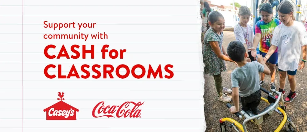 Casey’s awards over $1.3 million in Cash for Classrooms grants