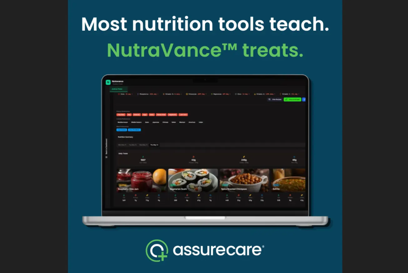 AssureCare showcasing  NutraVance at Nourishing Change Conference