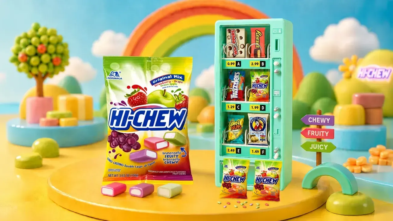 HI-CHEW launches first licensing partnership with MGA’s Miniverse Real Brands Vending Machine