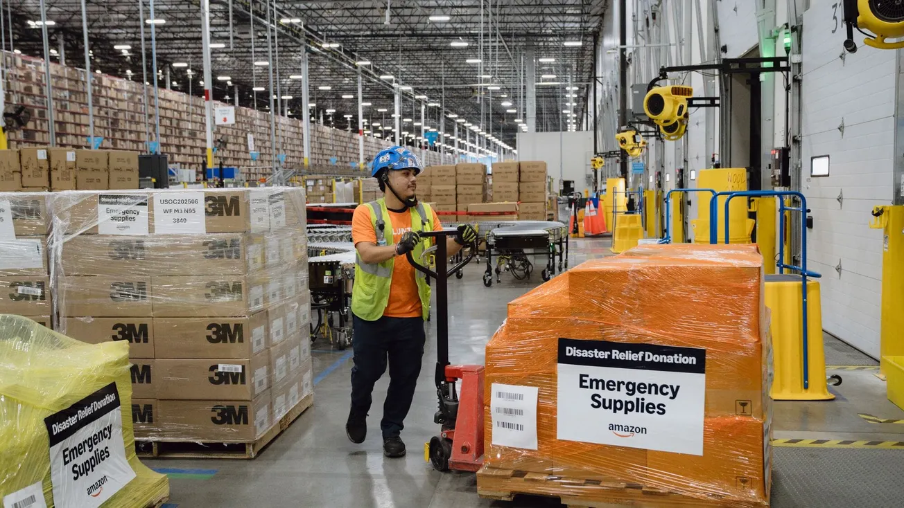 Amazon opens Canadian wildfire relief hub in Edmonton