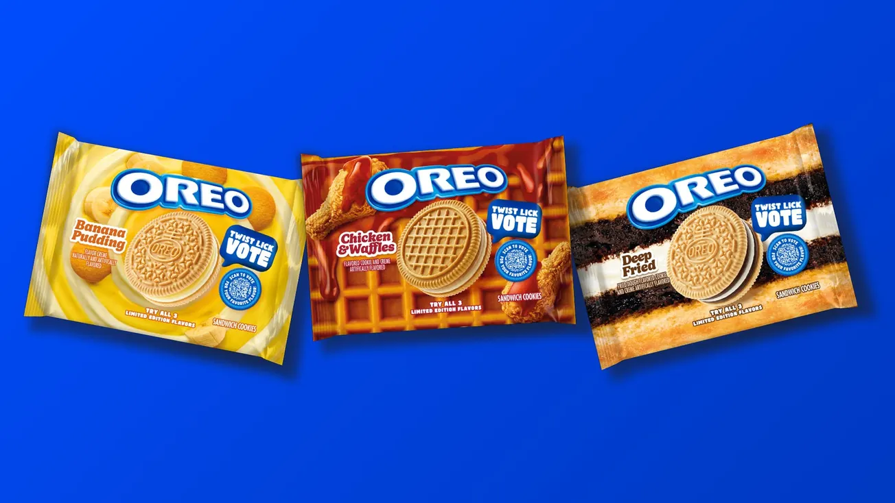 OREO lets fans pick which of three new flavors returns in "Twist, Lick, Vote" campaign