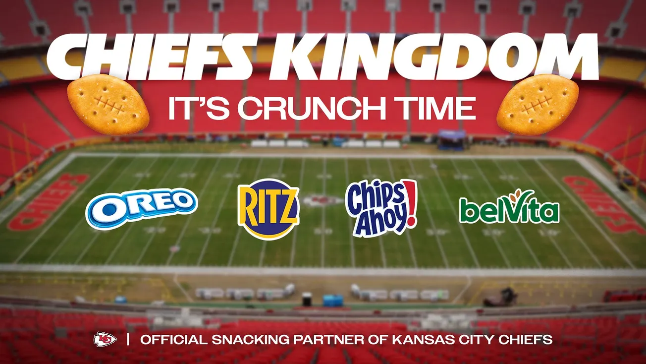 Mondelēz International named Official Snacking Partner of the Kansas City Chiefs
