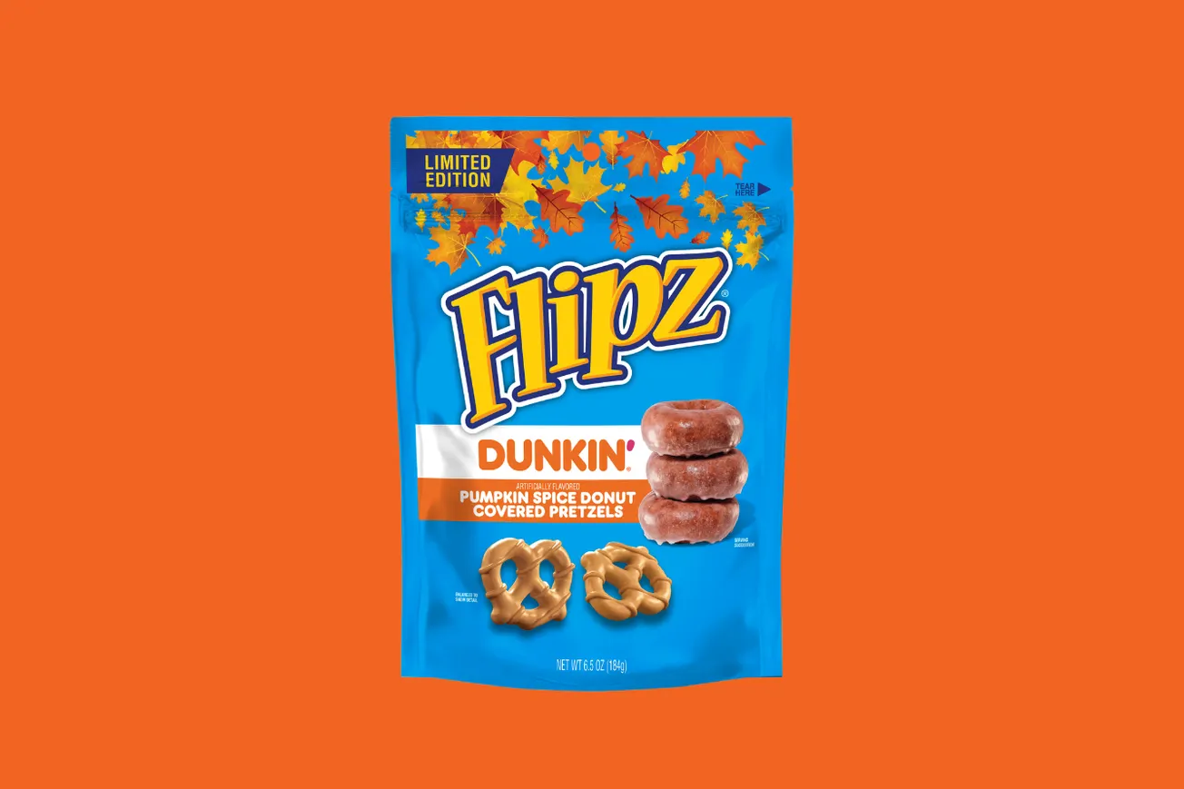 Flipz and Dunkin' team up for a sweet, salty take on pumpkin spice this fall