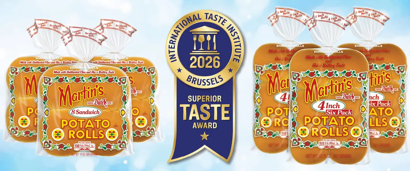 Martin's Sandwich Potato Rolls and 4 Inch Potato Rolls awarded the Superior Taste Award by the International Taste Institute