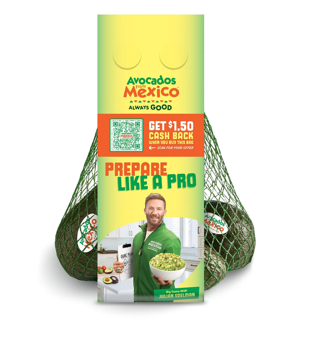 Avocados From Mexico teams with Julian Edelman for Big Game Prep campaign