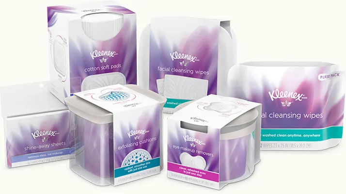 Kleenex brand extends into facial cleansing arena