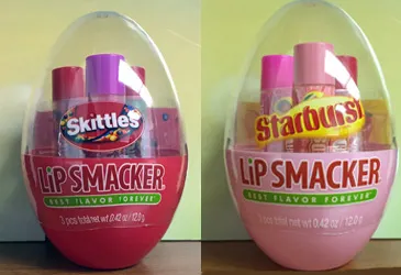 Skittles, Starburst flavored Lip Smackers for Easter