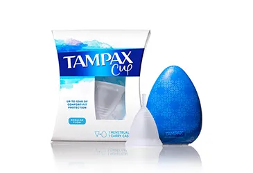 Tampax launches new menstrual cup