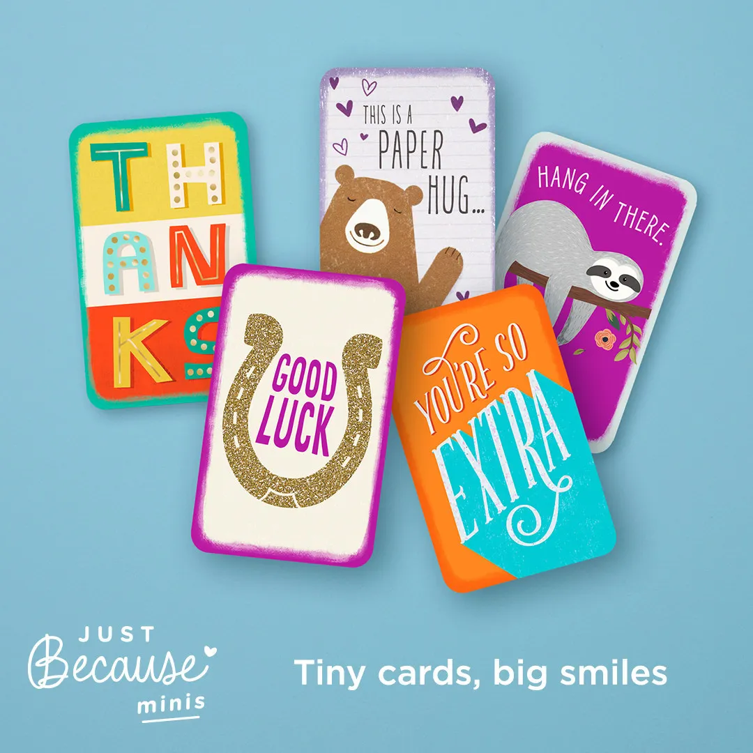 Hallmark expands Just Because mini greeting card line