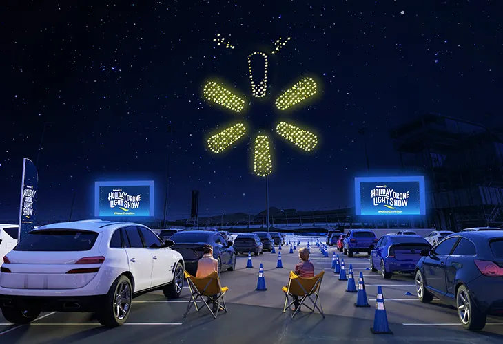 Walmart Drone Lights