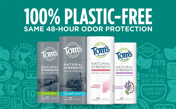 Tom’s of Maine debuts plastic-free packaging