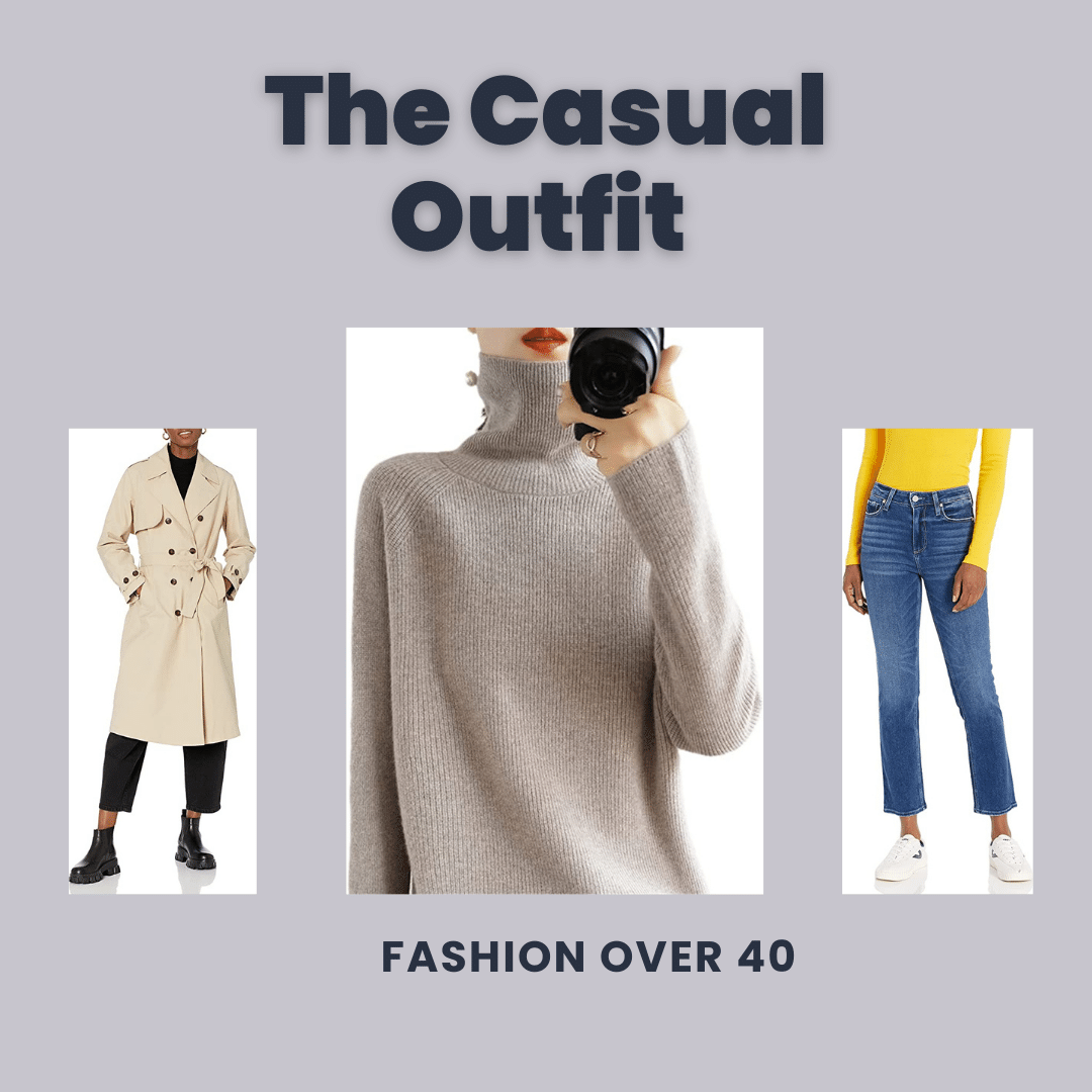 Trench Coat Cashmere Sweater Paige Jeans SOURCE: Amazon