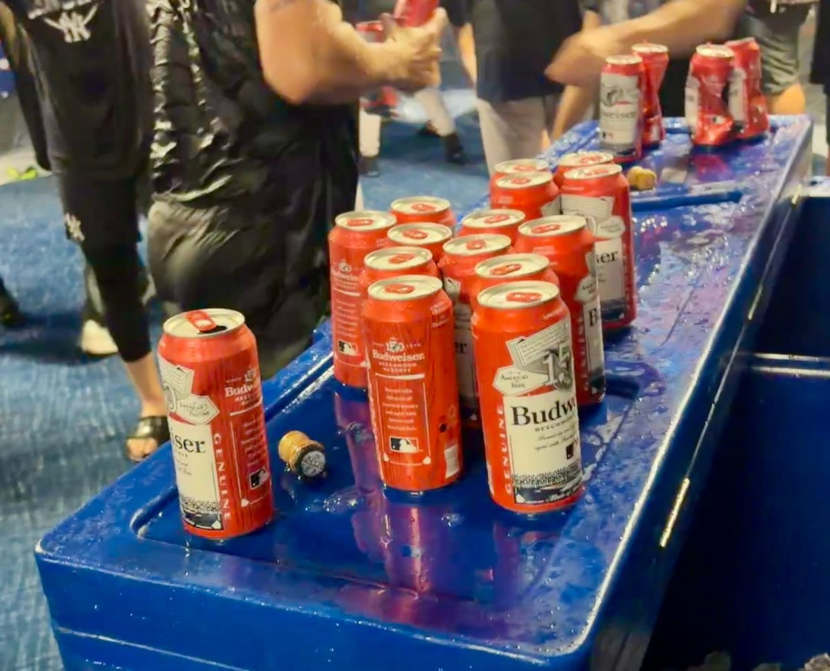 You haven't lived until you've had a utility infielder pour Budweiser on your head