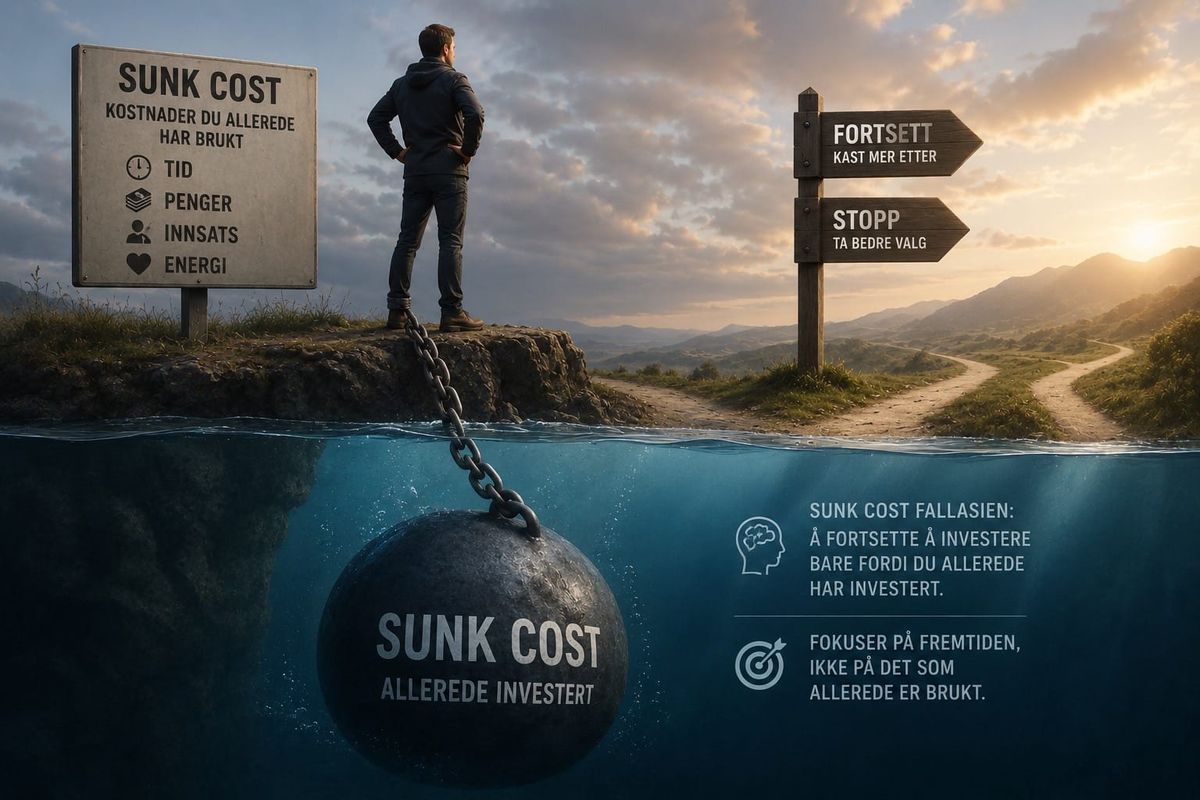 Sunk cost: Pengene du aldri får tilbake – og hvorfor de fortsatt styrer deg