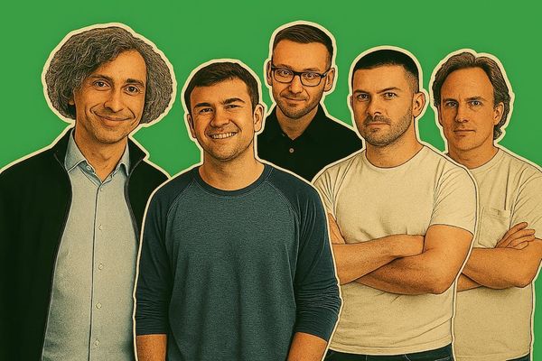 Founder teams of Haiqu (left) and Respeecher (right)