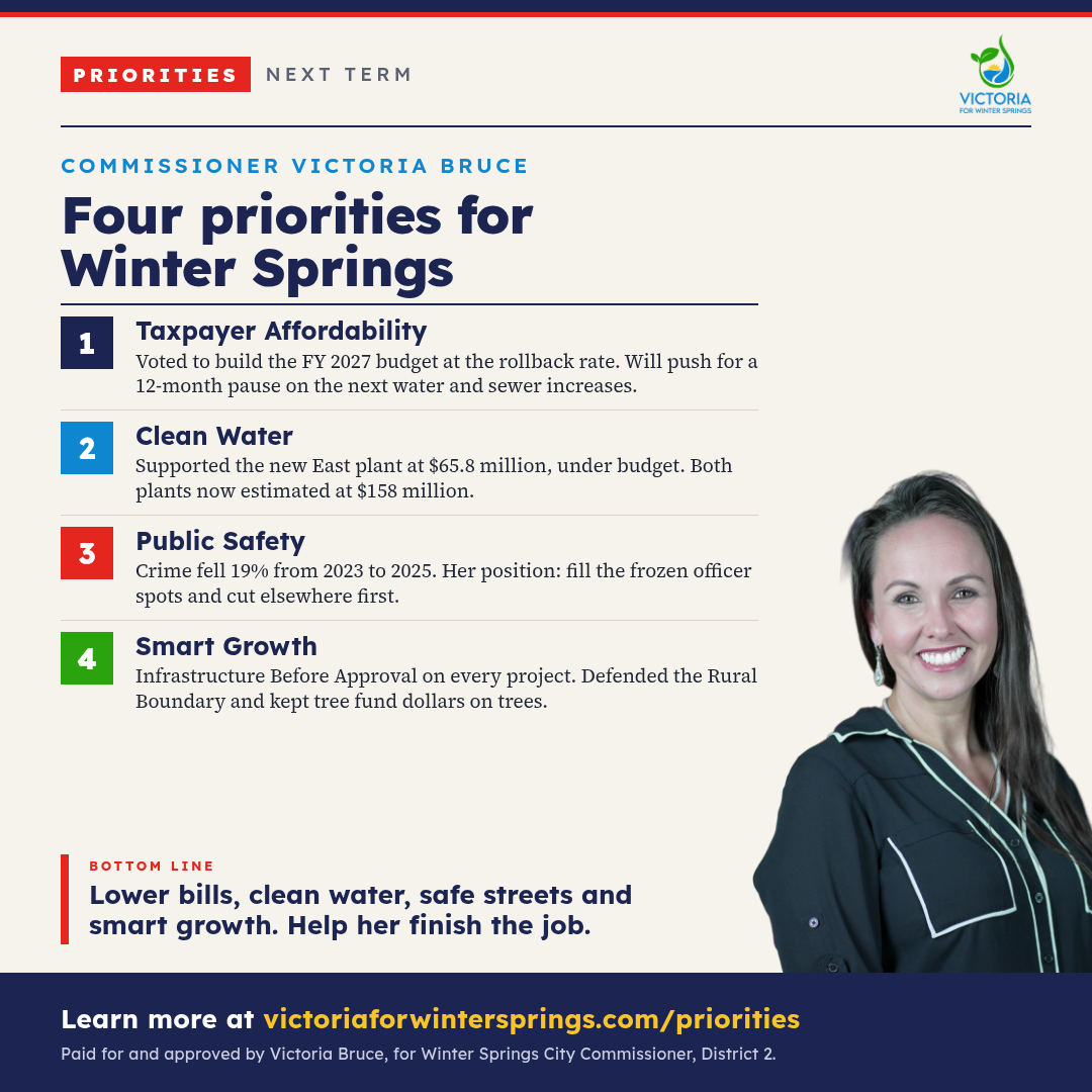 Four things Victoria Bruce is working on for Winter Springs
