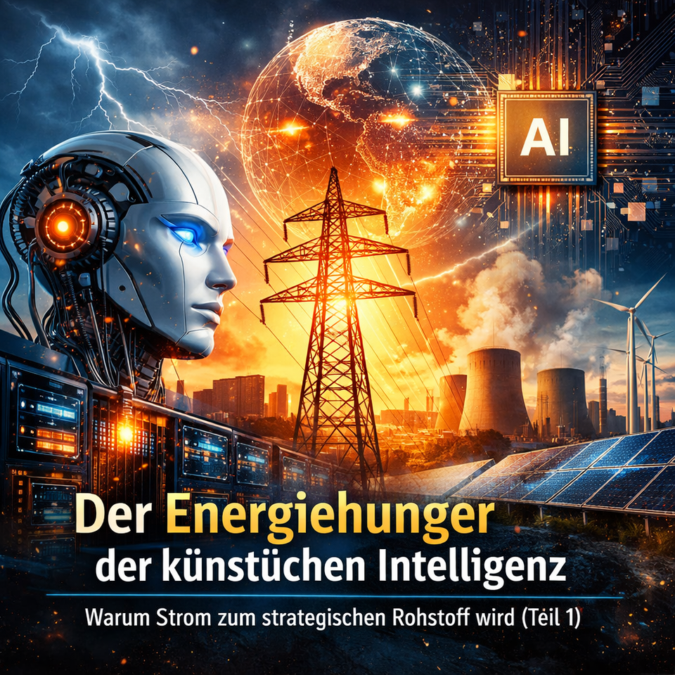 Der Energiehunger der künstlichen Intelligenz – warum Strom zum strategischen Rohstoff wird (Teil1)