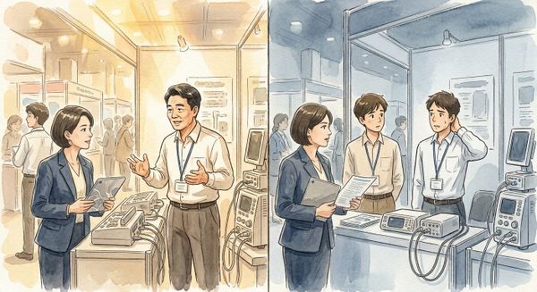 [현장 노트] 🔬 왜 대표가 자리를 비우면 부스가 조용해질까