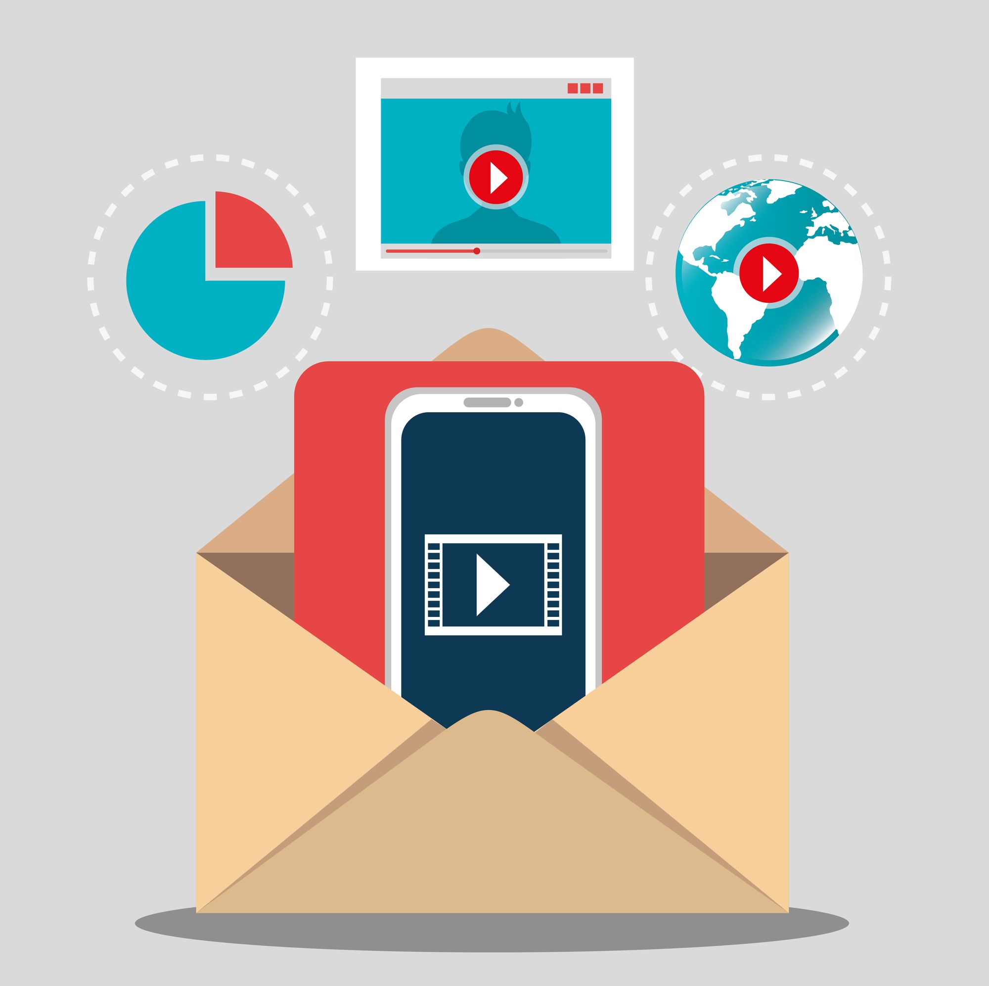 Mail mit Bilder, Animationen und Kurzvideos