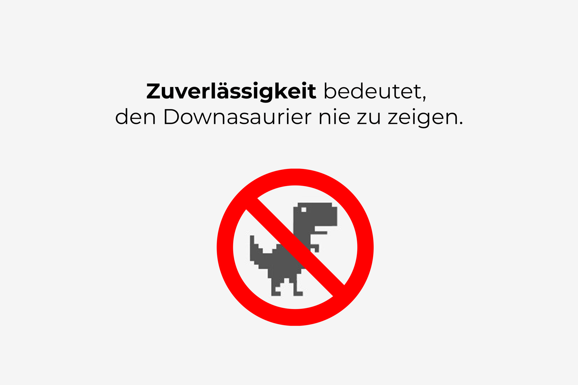 Illustration Downasaurier und Zuverlässigkeit
