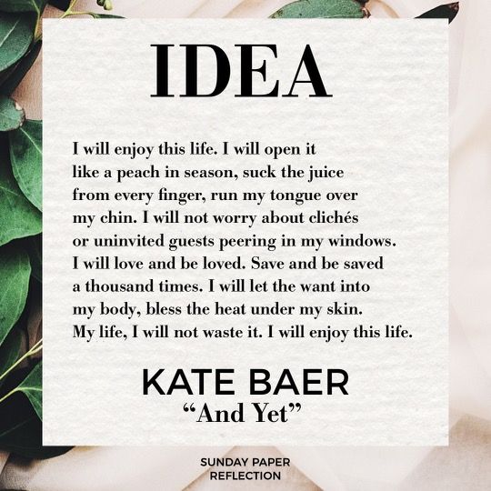 "And Yet" by Kate Baer
