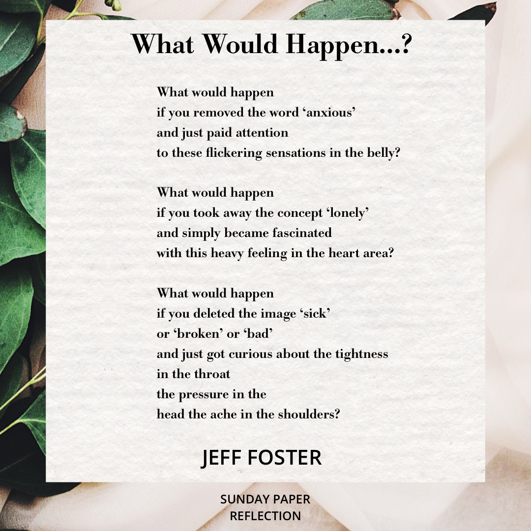 What Would Happen...? by Jeff Foster