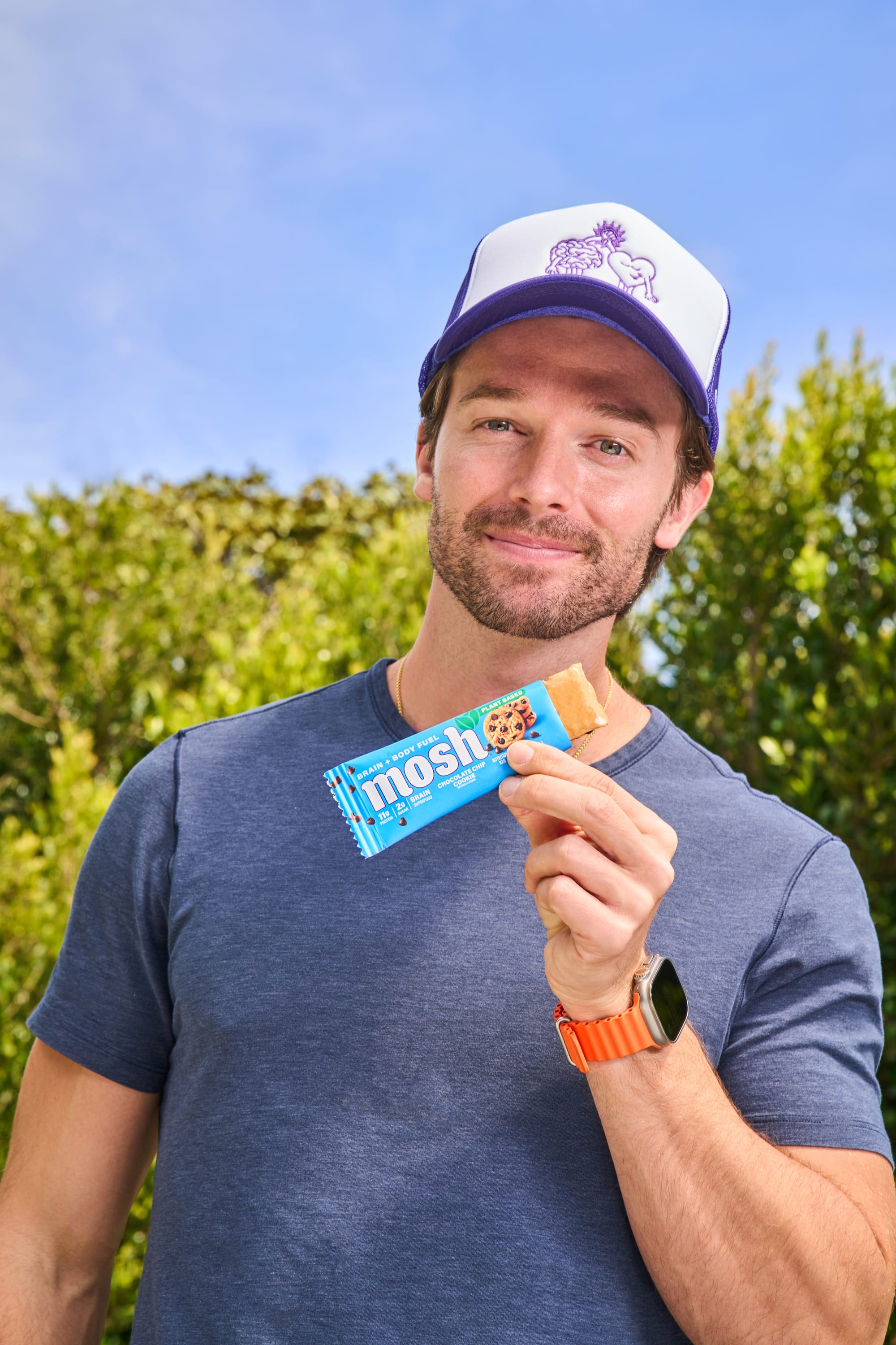 Patrick Schwarzenegger and MOSH bar.