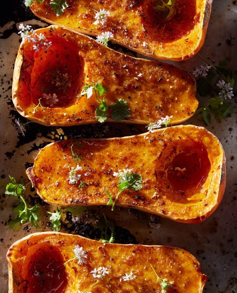 Honey and Habanero Roasted Butternut Squash