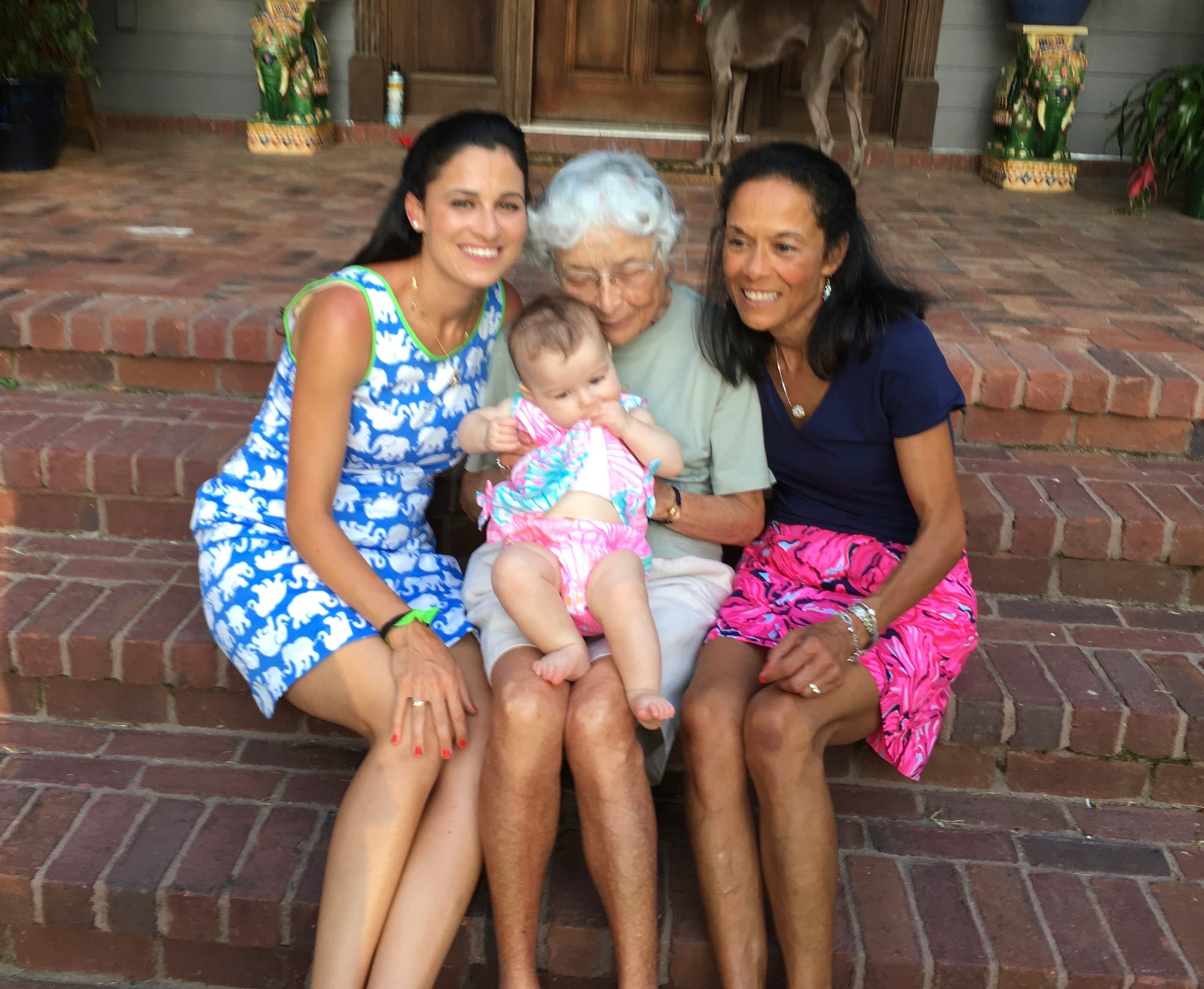 Ave Maria Bordenave Collins and her family