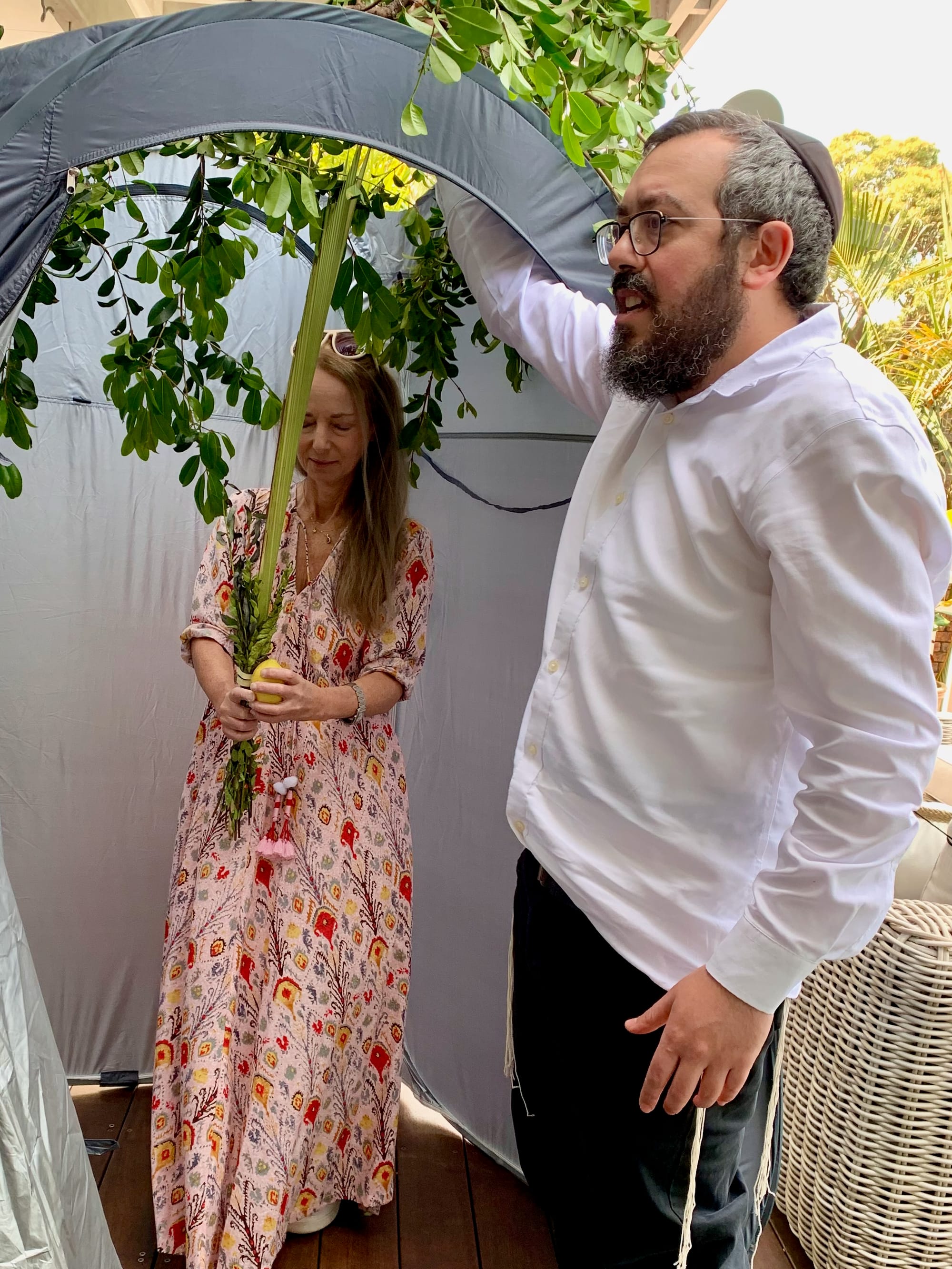 Nikki Goldstein and Rabbi Eli Schlanger