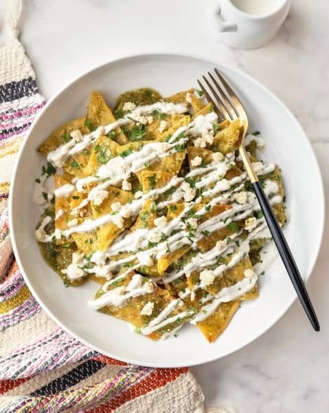 GREEN CHILAQUILES