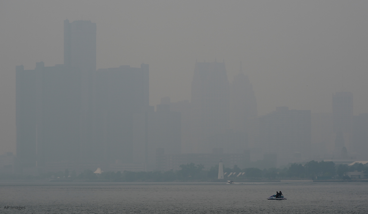 Michigan Skyline from wildfires
