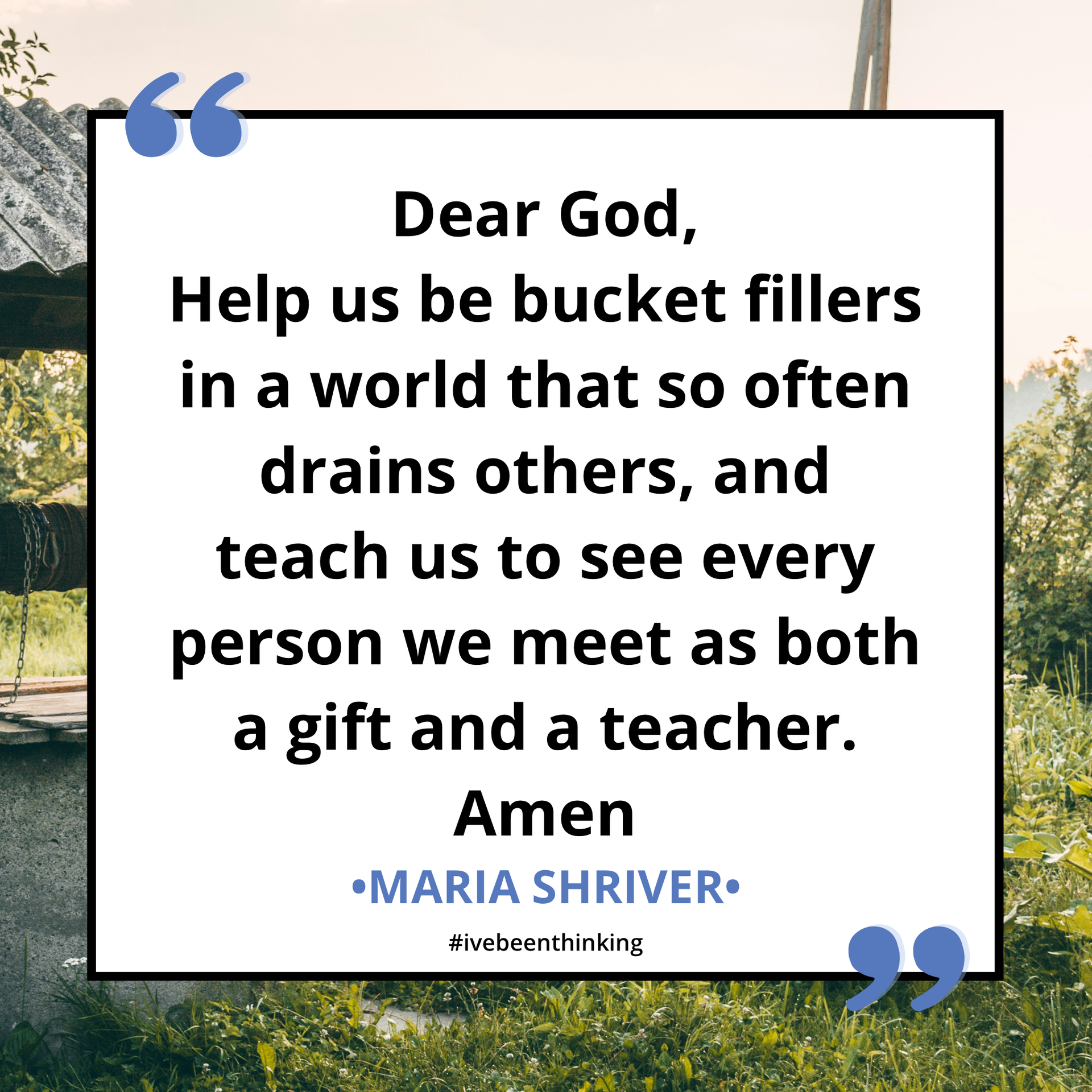 Be a Bucket Filler