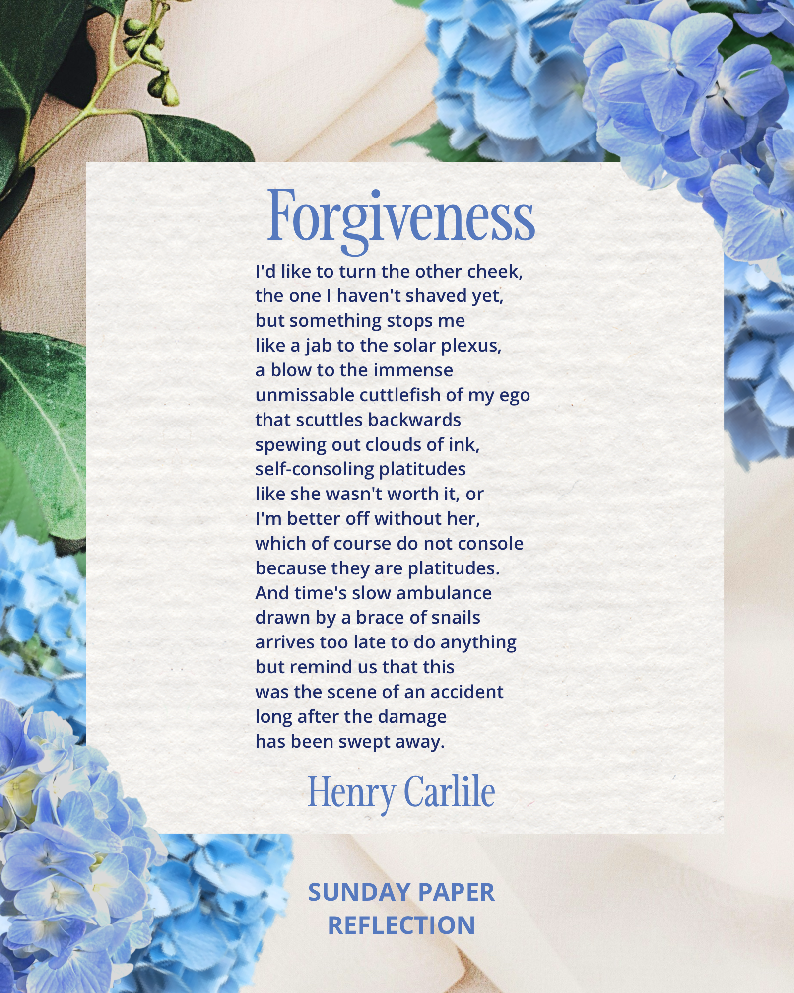 "Forgiveness" by Henry Carlile
