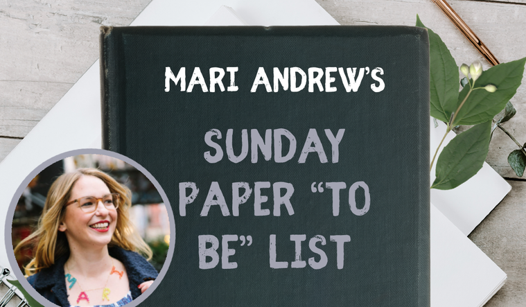 My Sunday 'To Be' List