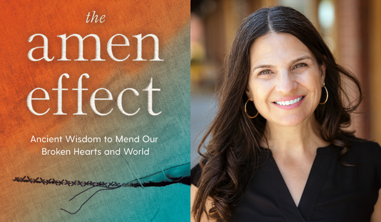 The Amen Affect book image, photo of Rabbi Sharon Brous